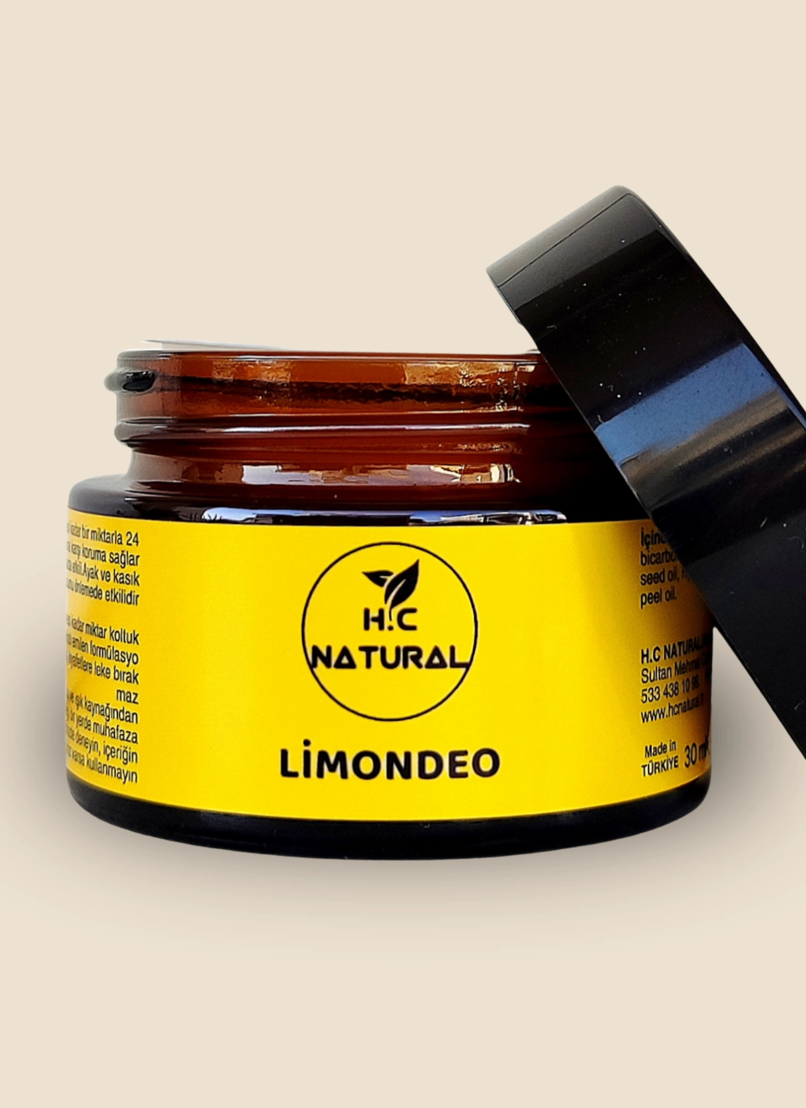 Doğal Krem Deodorant Limon