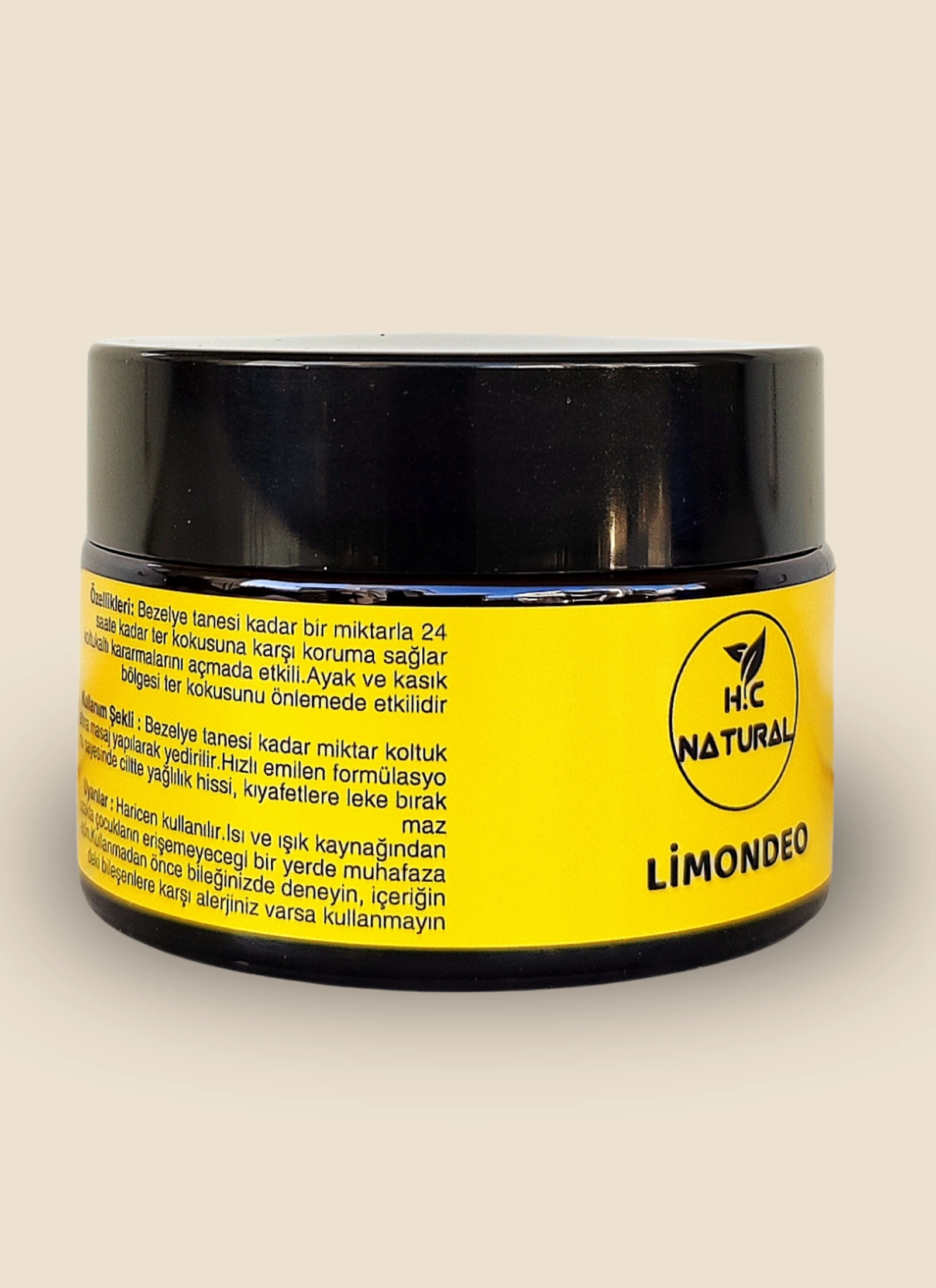 Doğal Krem Deodorant Limon