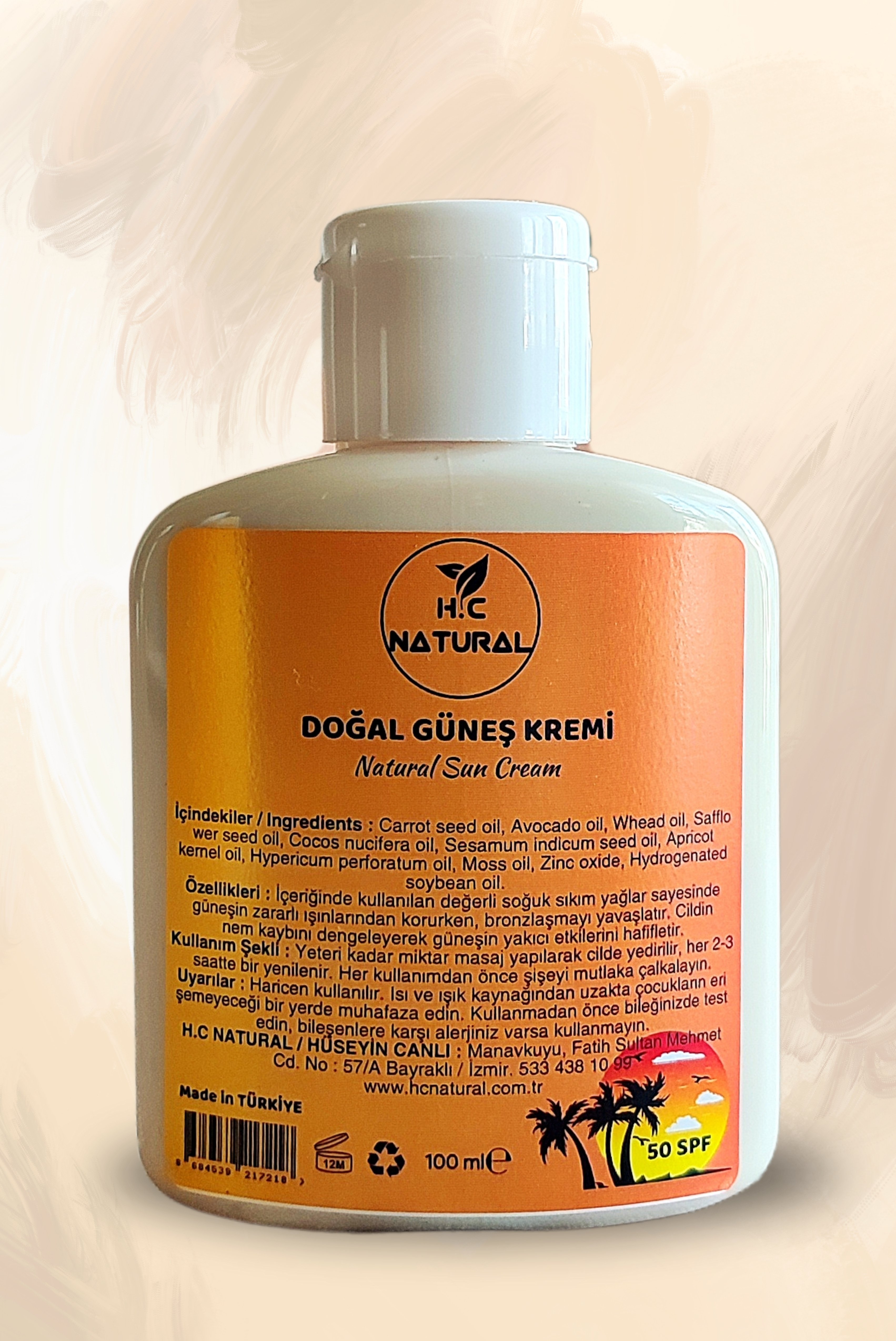 Doğal Güneş Kremi 100 ml