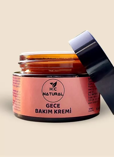 Gece Bakım Kremi | Doğal, El yapımı & Vegan Bakım