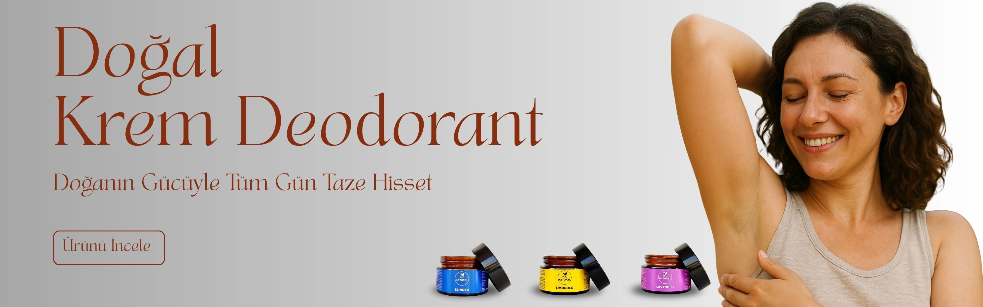 Doğal, El Yapımı ve Vegan Ter kokusu koruması deodorant seti